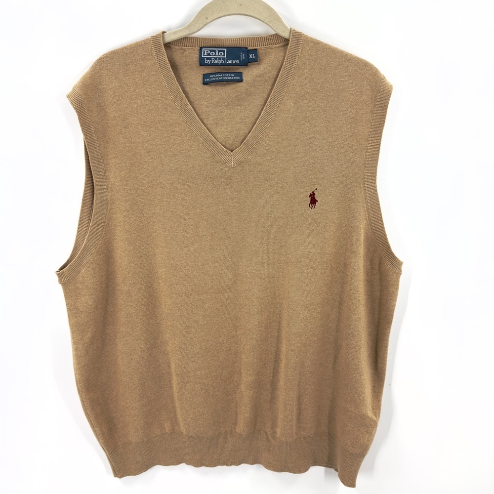 Polo Ralph Lauren Sweater Vest Mens XL Pima Cotton Preppy Old Money Grandpa
